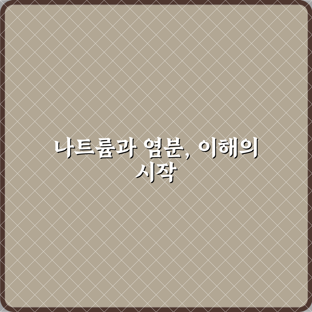 나트륨과 염분 차이 직접 해봤어요, 확실히 달라요