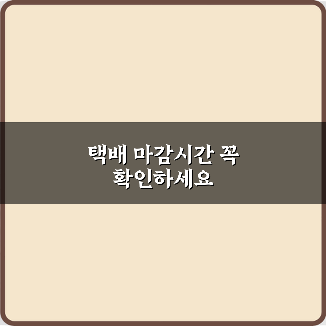 택배 마감시간 뜻 언제 주문해야 하나 직접 해봤어요, 체험기 공유합니다