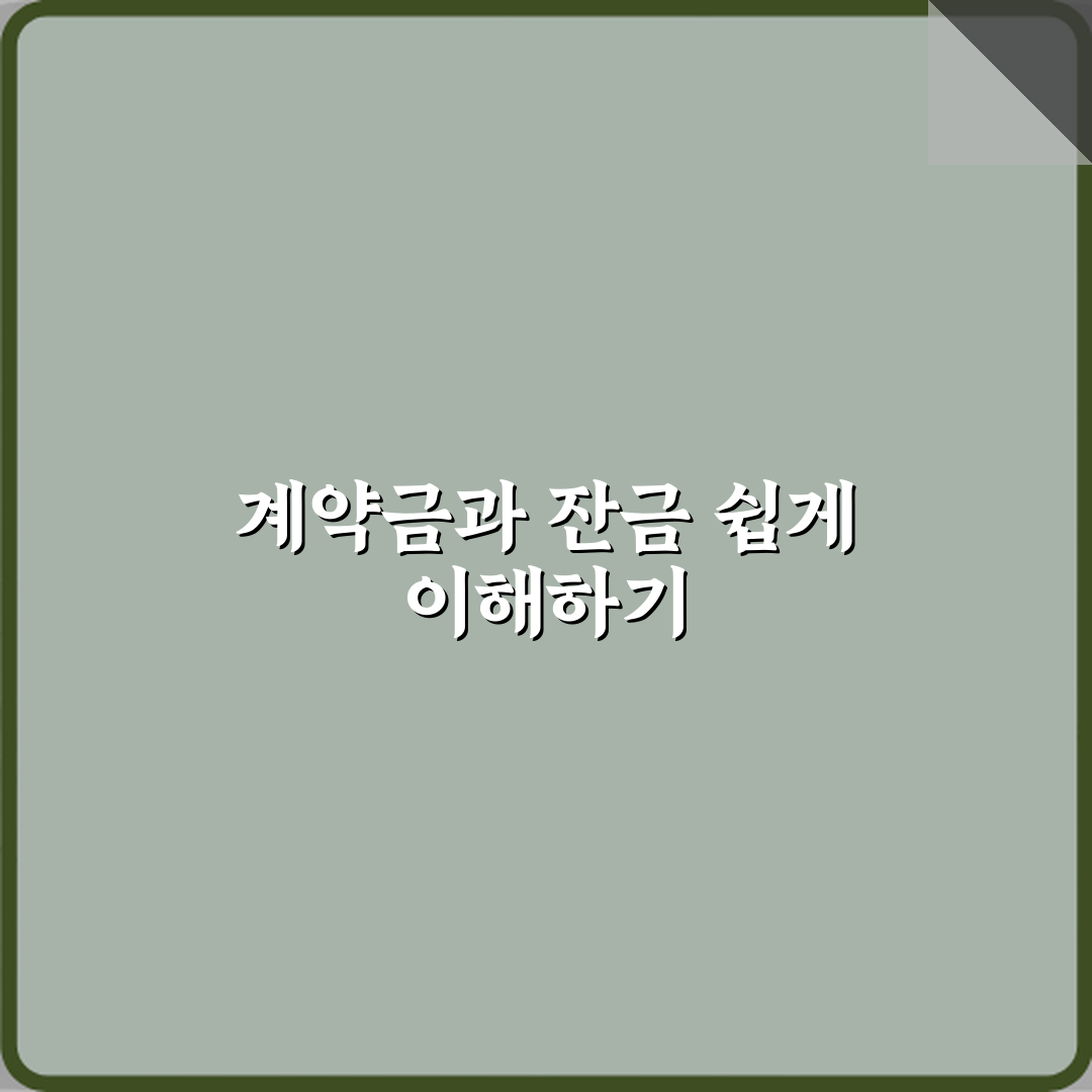계약금과 잔금 차이 직접 해봤어요, 경험담 공유해요